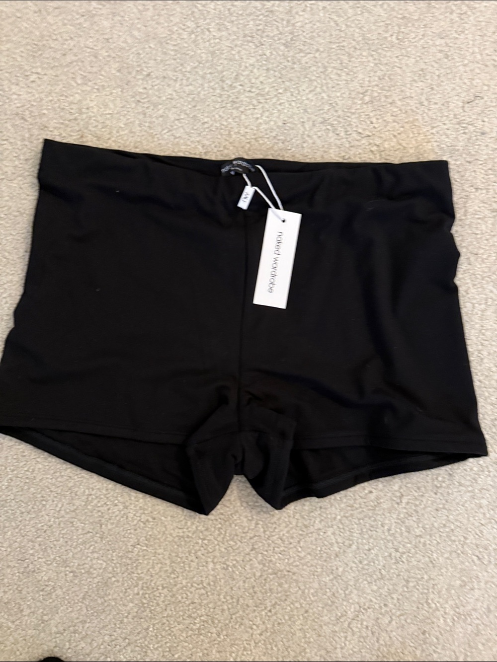 naked wardrobe Black High-Rise Bike Shorts